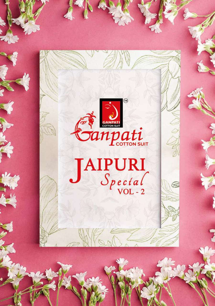 JAIPURI VOL-2 BY GANPATI COTTON SUIT 116 TO 130 SERIES COTTON PRINT DRESSES