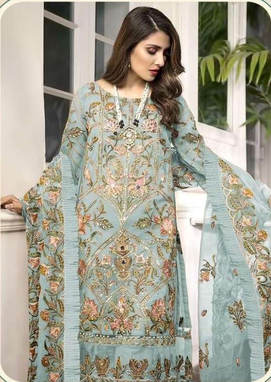 K-1363 COLOURS BY SHREE FABS FAUX GEORGETTE PAKISTANI DRESSES