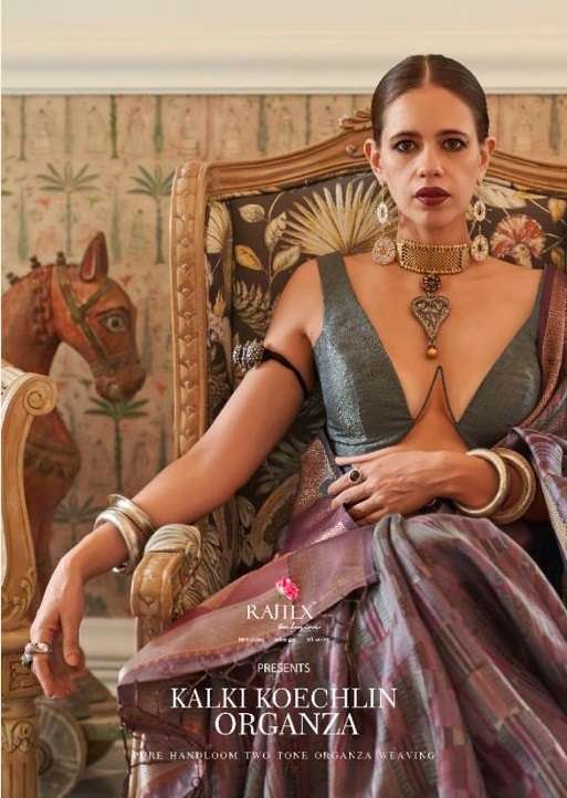 KALKI KOECHLIN BY RAJTEX 309001 TO 309006 SERIES PURE ORGANZA SAREES