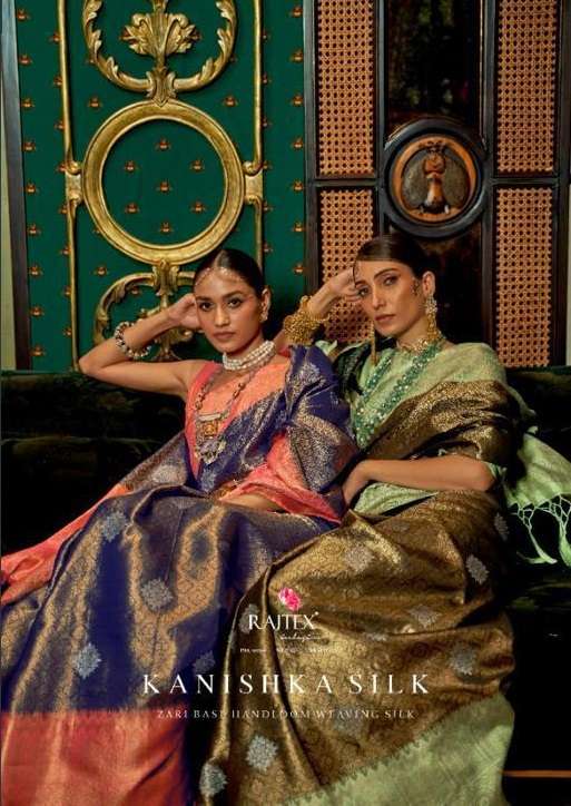 KANISHKA SILK BY RAJTEX 289001 TO 289006 SERIES ZARI PRINT SILK SAREES