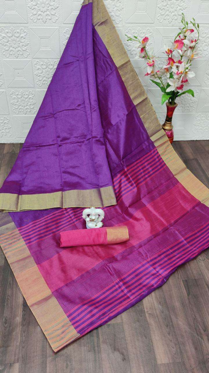 KIRTI BY ASLIWHOLESALE DESIGNER SOFT CHANDERI RAW SILK SAREES