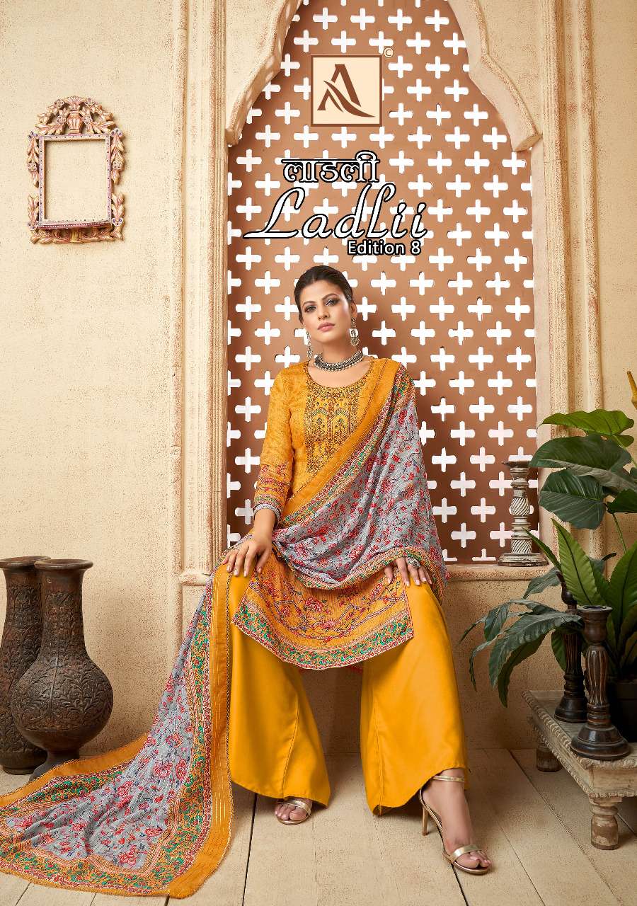 LADLII BY ALOK SUIT 1058-001 TO 1058-008 SERIES PURE ZAM COTTON WORK DRESSES