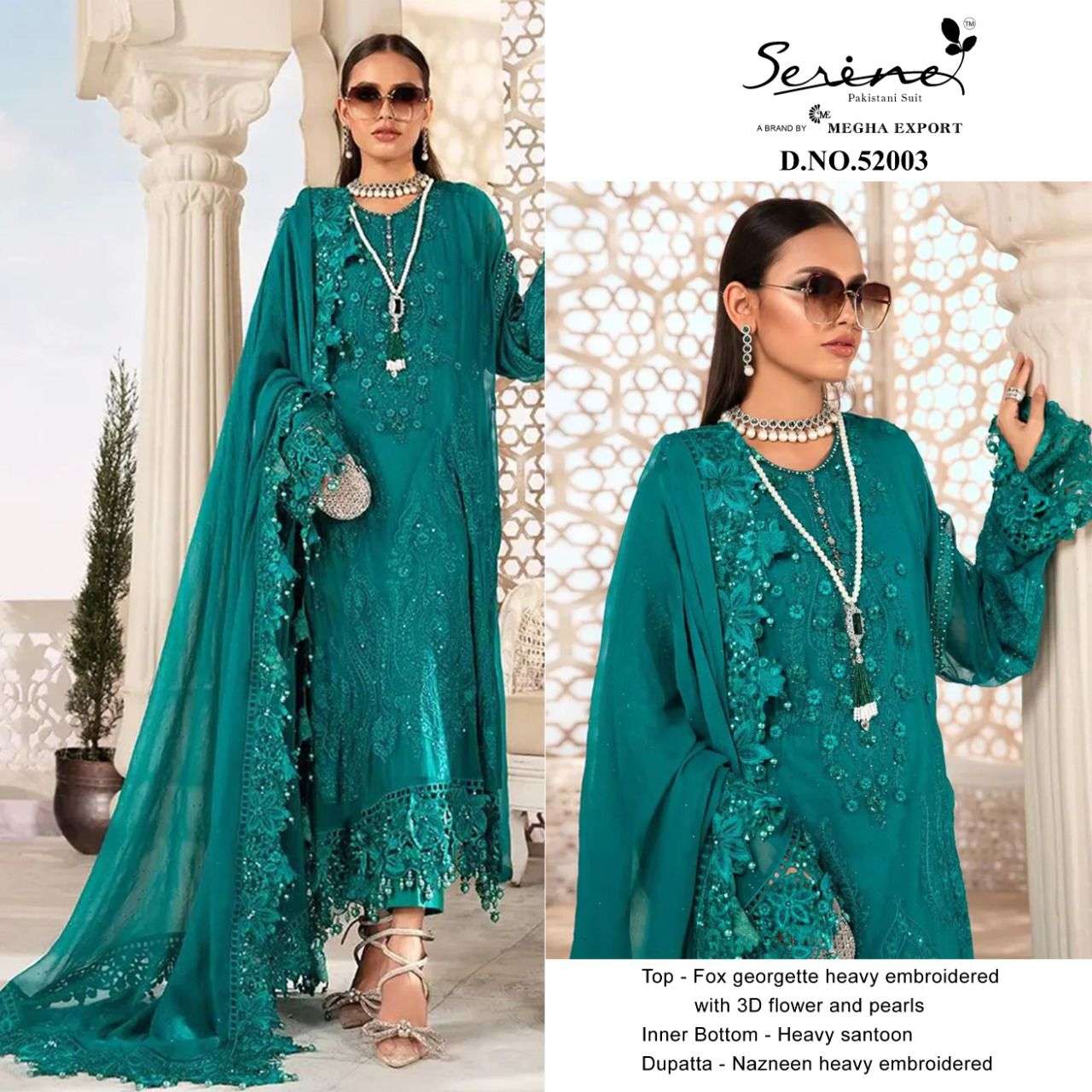 MARIA B. CHIFFONS VOL-2 BY SERENE 52001 TO 52003 SERIES PAKISTANI DRESSES