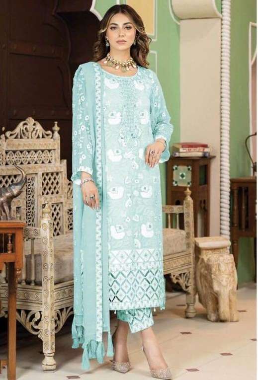 MARIYUM ARTS 104 COLOURS BY ASLIWHOLESALE FAUX GEORGETTE DRESSES