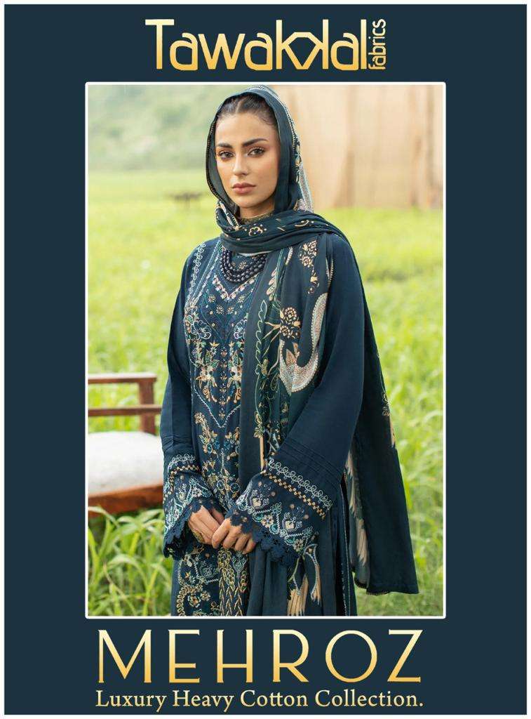 MEHROZ BY TAWAKKAL FABRICS 01 TO 10 SERIES COTON PRINT DRESSES