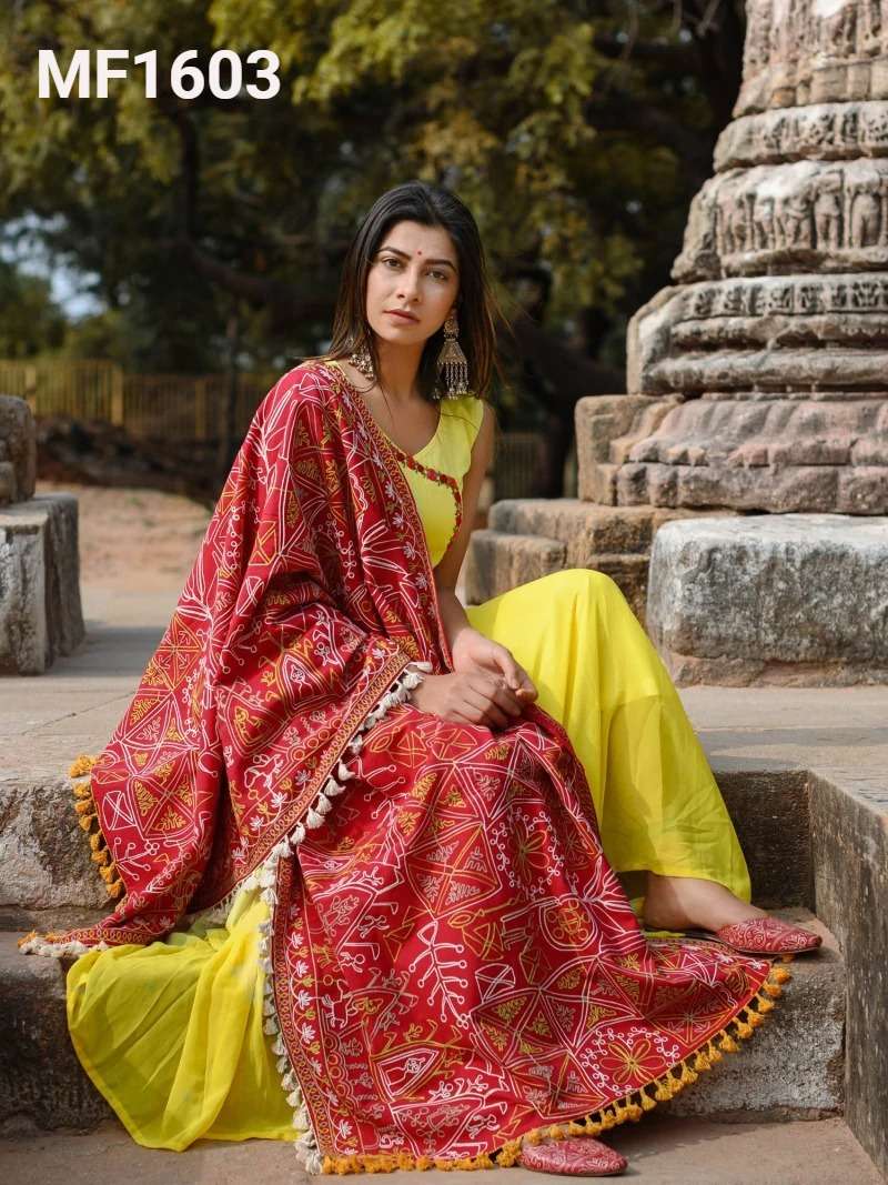 MESMORA VOL-1 BY ASLIWHOLESALE MF1600 TO MF1609 SERIES KHADI DUPATTAS