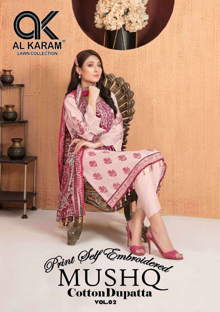 MUSHQ VOL-2 BY AL KARAM 2001 TO 2008 SERIES CAMBRIC COTTON DRESSES