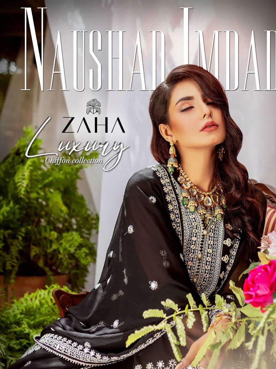 NAUSHAD IMDAD BY ZAHA 10082 TO 10085 SERIES GEORGETTE WORK DRESSES