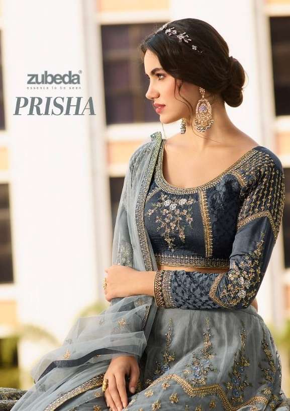 PRISHA BY ZUBEDA 101 TO 103 SERIES HEAVY NET EMBROIDERED DRESSES