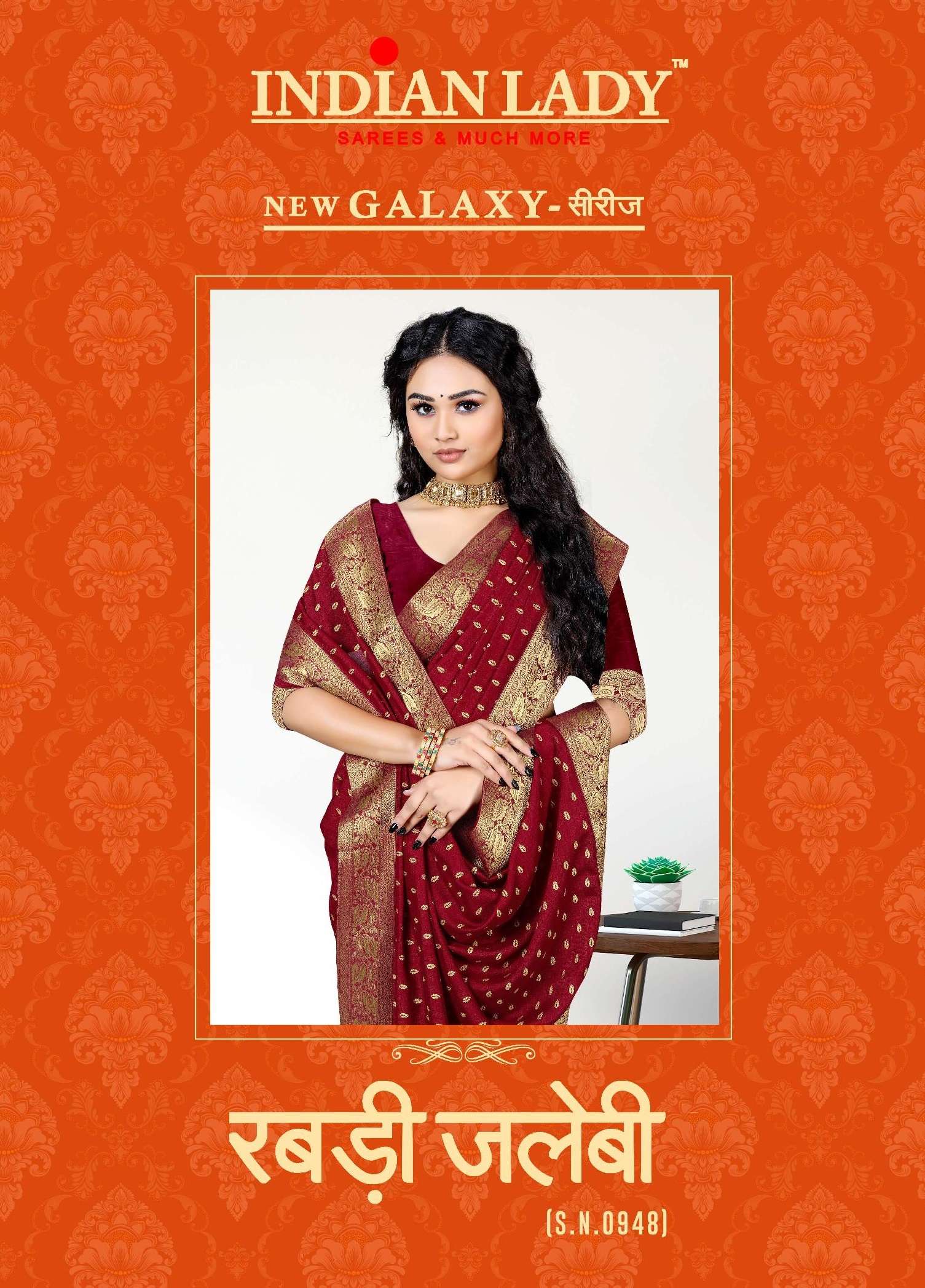 RABDI JALEBI VOL-9 BY INDIAN LADY 948-A TO 948-H SERIES VICHITRA SILK WORK SAREES