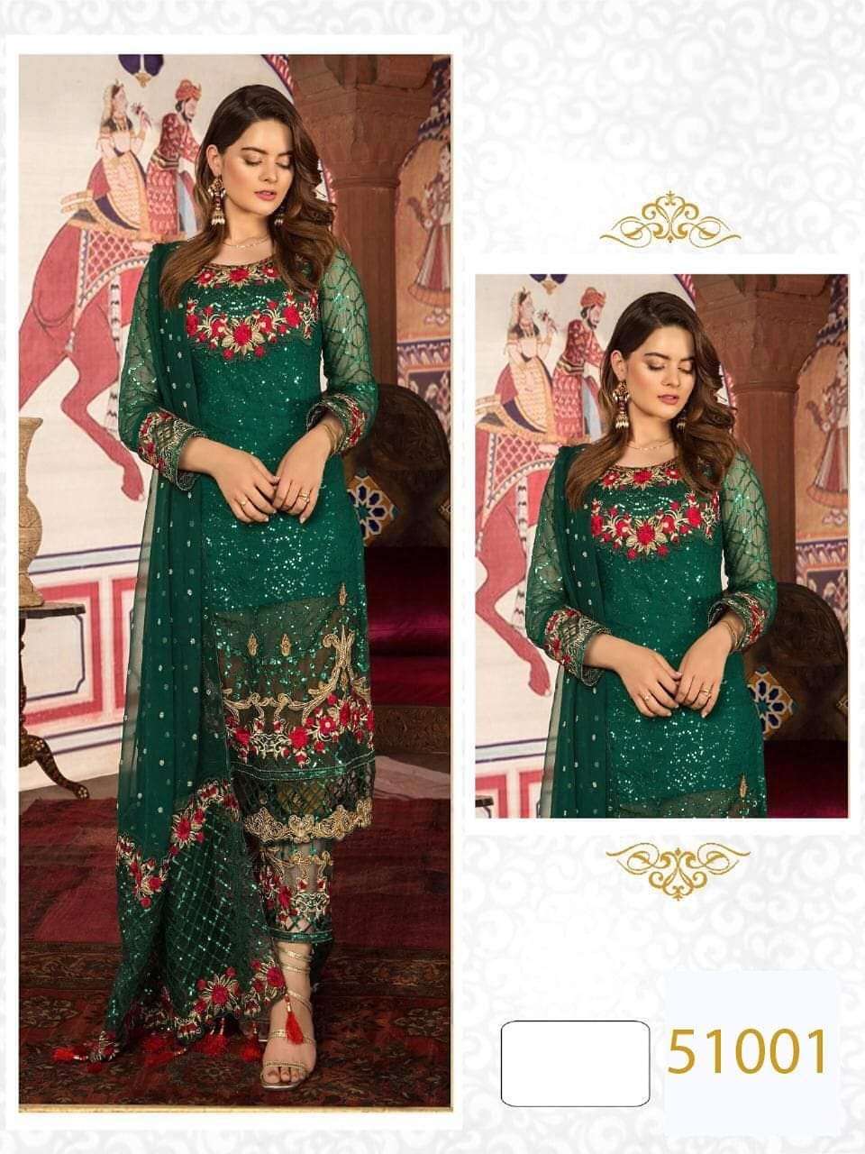 ROSEMEEN 51001 COLOURS BY FEPIC FAUX GEORGETTE PAKISTANI DRESSES