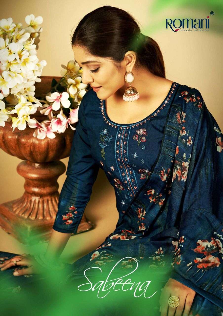 SABEENA BY ROMANI 1069-001 TO 1069-010 SERIES COTTON EMBROIDERY DRESSES