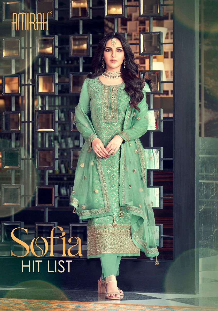 SOFIA HIT LIST BY AMIRAH 16091 TO 16095 SERIES VISCOSE DOLA JACQUARD DRESSES