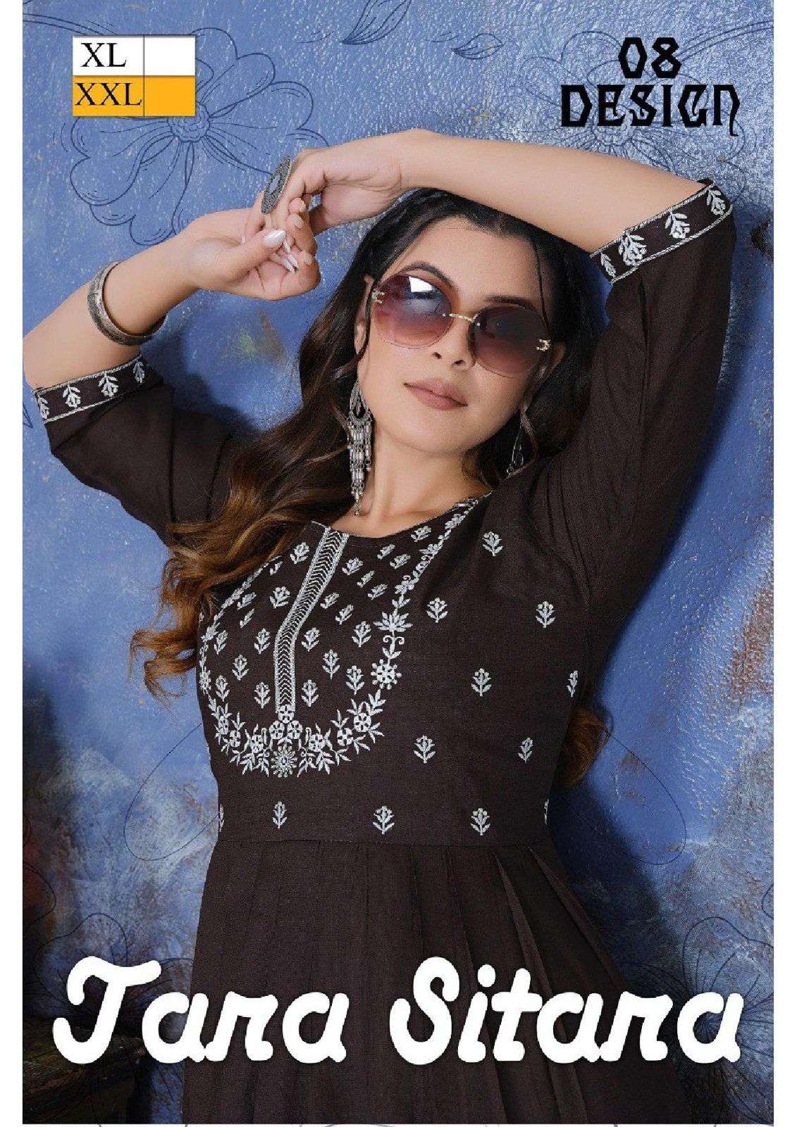 TARA SITARA BY ASLIWHOLESALE 1001 TO 007 SERIES COTTON WORK KURTIS