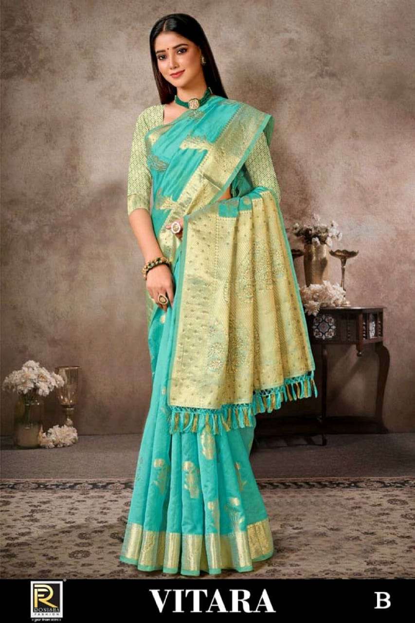 VITARA BY RONISHA FASHION DESIGNER ORGANZA SILK WORK SAREES