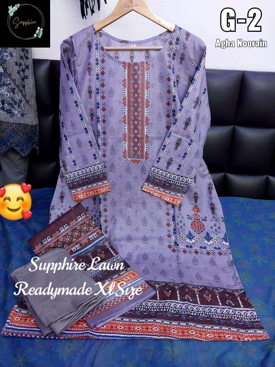 AGHA NURAIN BY ASLIWHOLESALE LAWN PRINT STITCHED PAKISTANI DRESSES