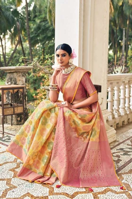 ANAARA RANGREJ BY TATHASTU 5801 TO 5807 SERIES ORGANZA SAREES