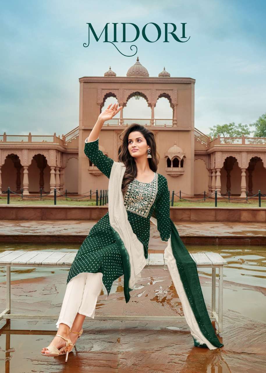 ARTIO MIDORI BY KAPIL TRENDZ 53001 TO 53006 SERIES FANCY STITCHED DRESSES