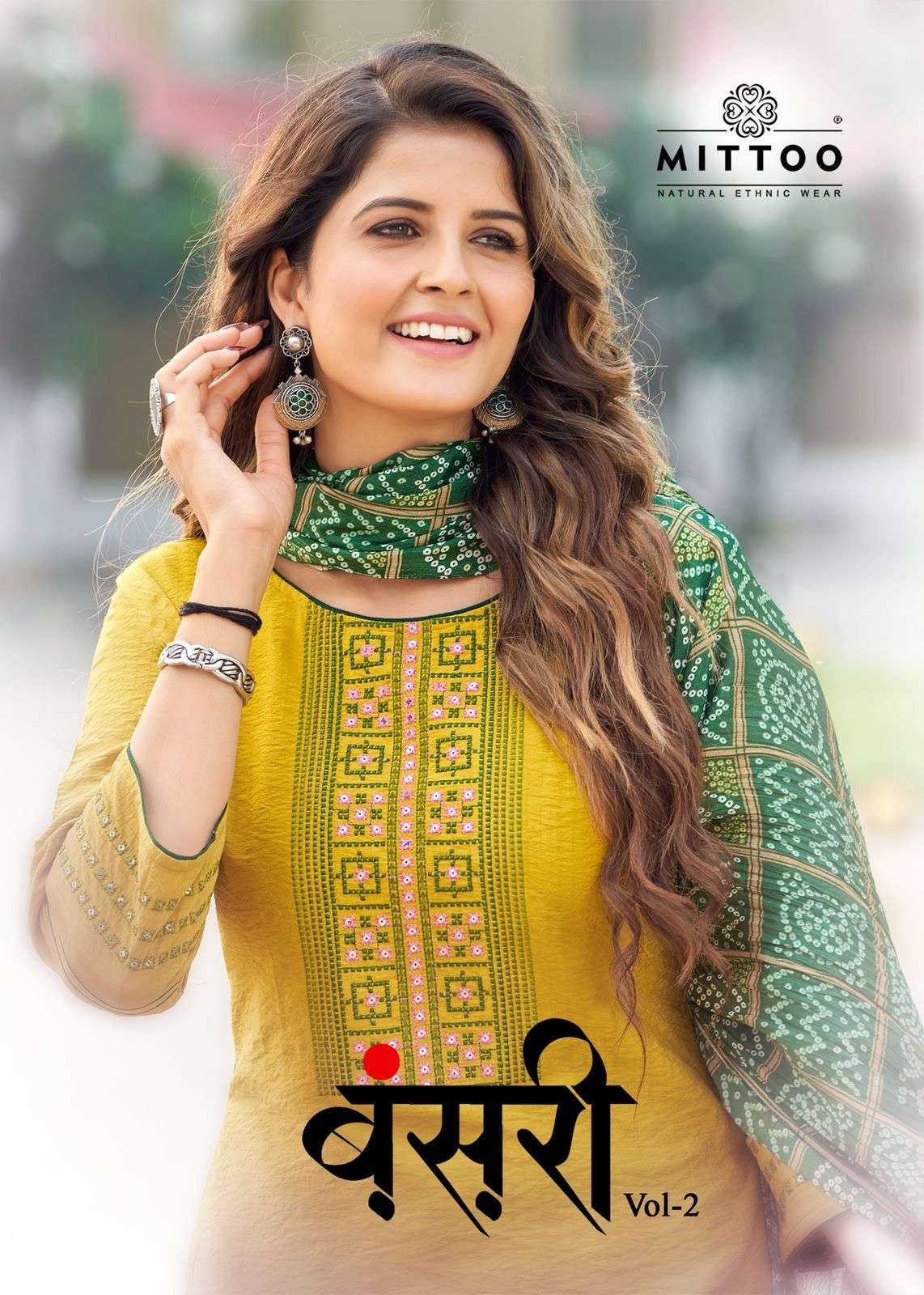 BANSARI VOL-2 BY MITTOO 7019 TO 7024 SERIES VISCOSE EMBROIDERY STITCHED DRESSES