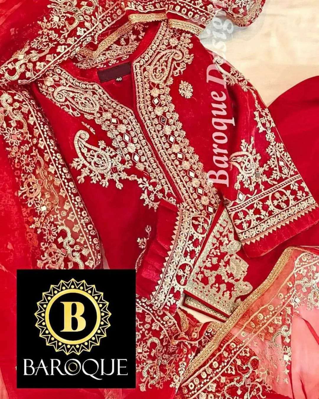 BIN SAEED SADABAHAR COLOURS BY ASLIWHOLESALE ORGANZA MIRROR WORK DRESSES