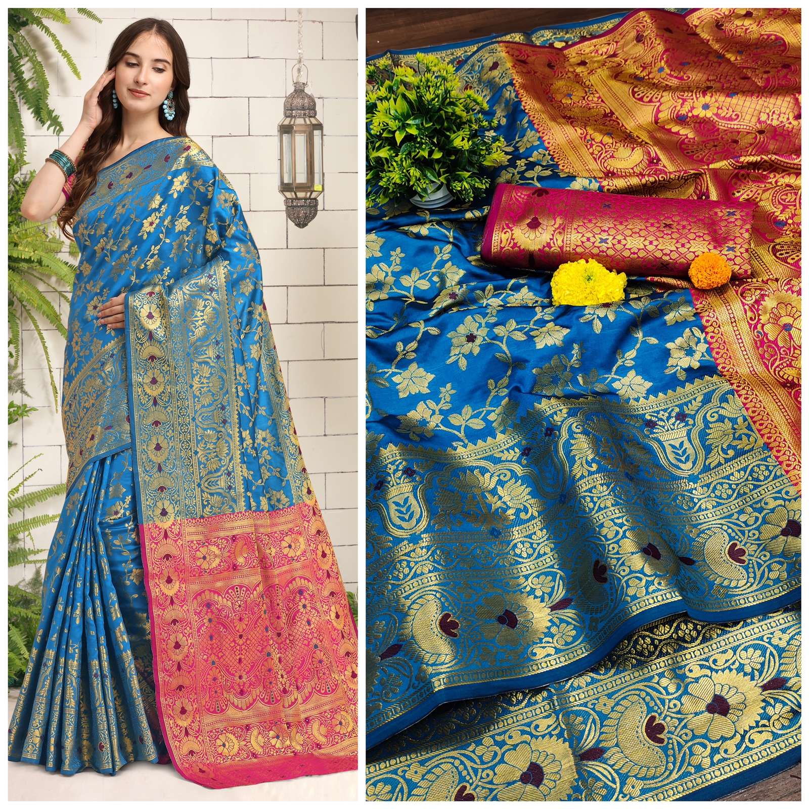 DEVIKA BY ASLIWHOLESALE 3163-A TO 3163-D SERIES SOFT LITCHI SILK SAREES