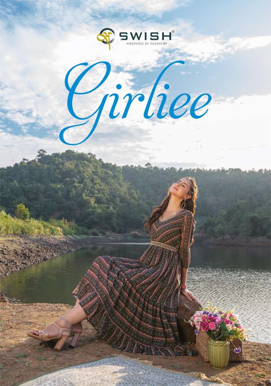 GIRLIEE BY SWISH 101 TO 106 SERIES VISCOSE GEORGETTE PRINT KURTIS