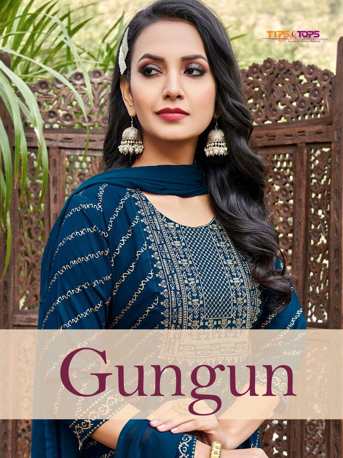 GUNGUN BY TIPS & TOPS 1001 TO 1006 SERIES RAYON ANARKALI STITCHED DRESSES