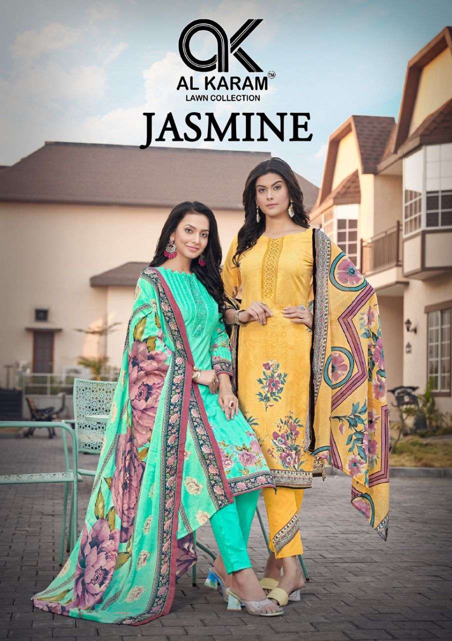 JASMINE BY AL KARAM 1001 TO 1010 SERIES COTTON PRINT DRESSES