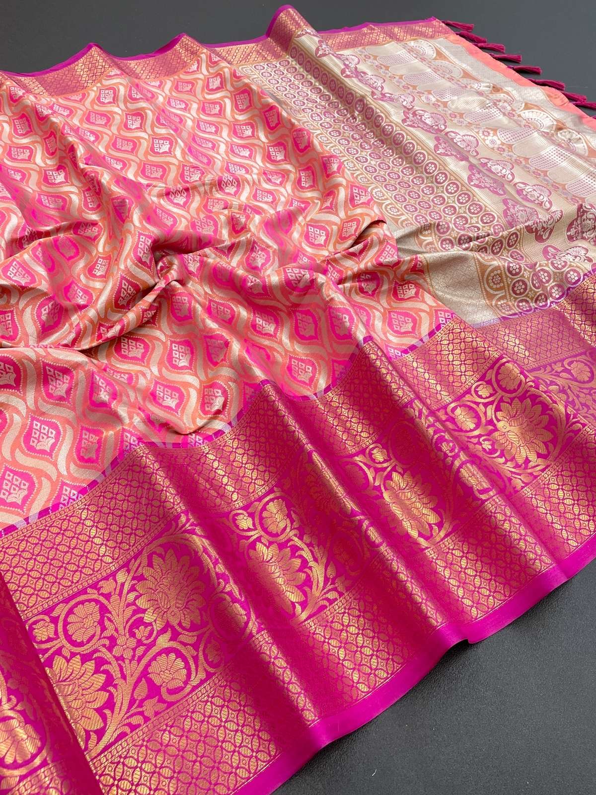 KAVIRA BY ASLIWHOLESALE DESIGNER TISSUE SILK SAREES