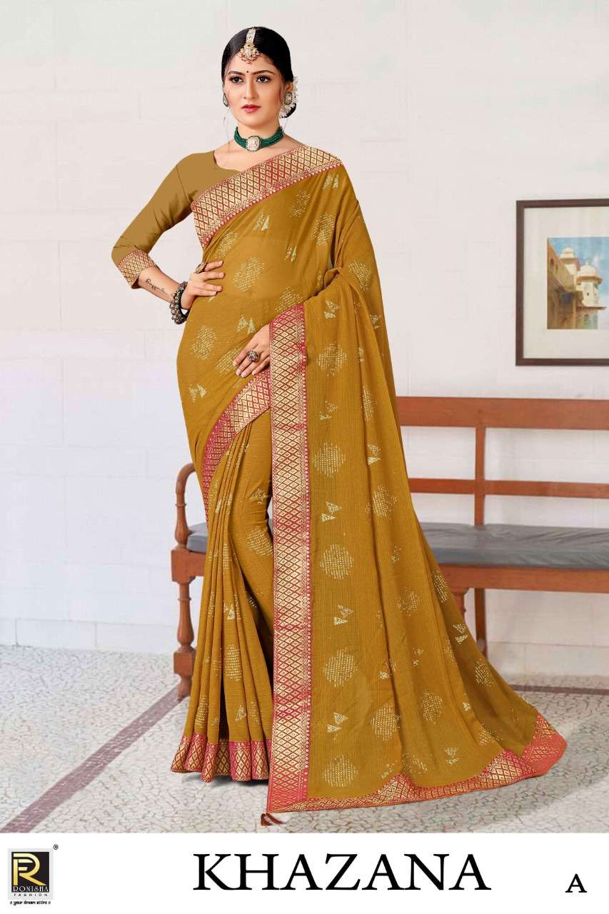 KHAZANA BY RONISHA FASHION DESIGNER ZOMATO SILK WORK SAREES