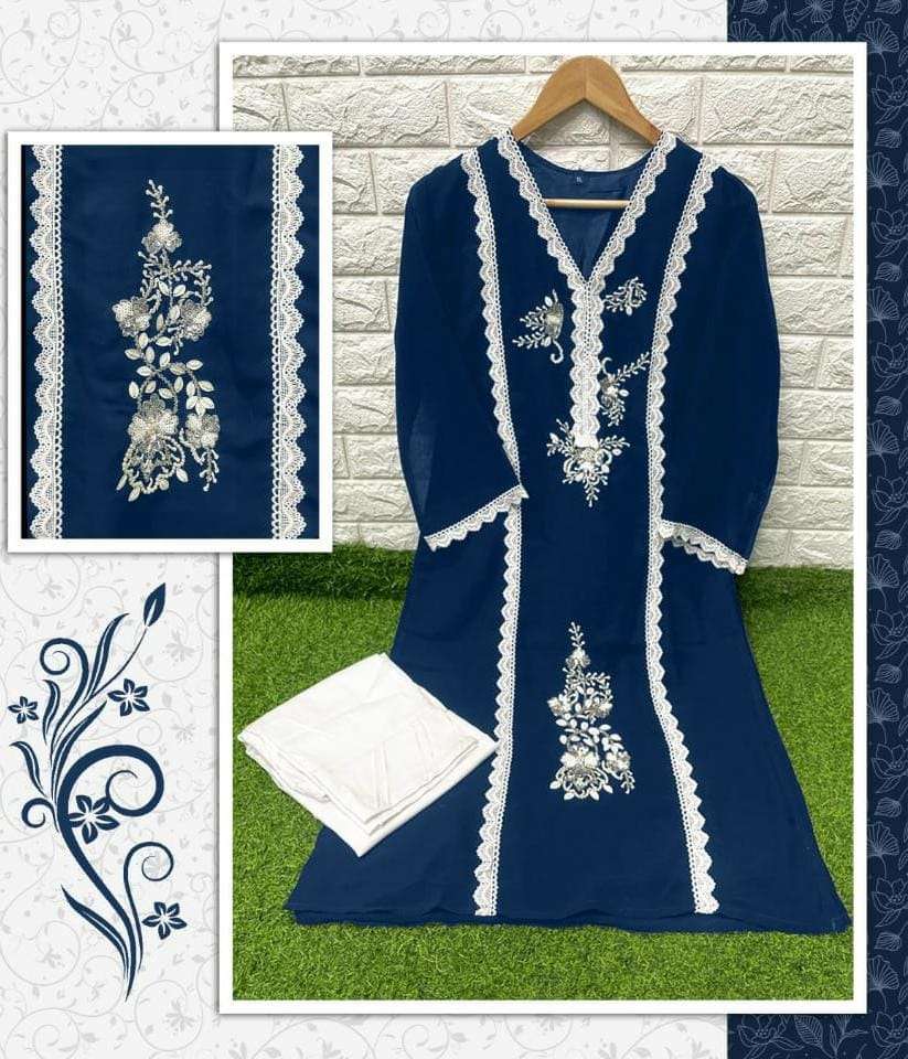 LUXURY PRET VOL-1 BY ASLIWHOLESALE FAUX GEORGETTE PAKISTANI TUNICS