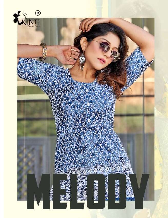 MELODY BY KINTI 1001 TO 1008 SERIES RAYON LUCKNOWI TOPS