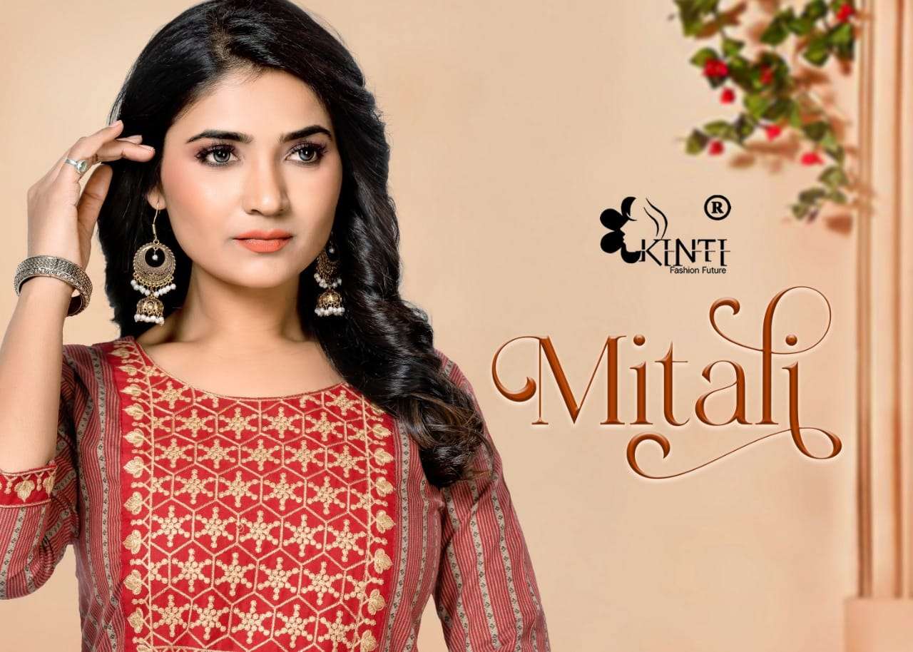 MITALI BY KINTI 101 TO 108 SERIES COTTON WORK KURTIS