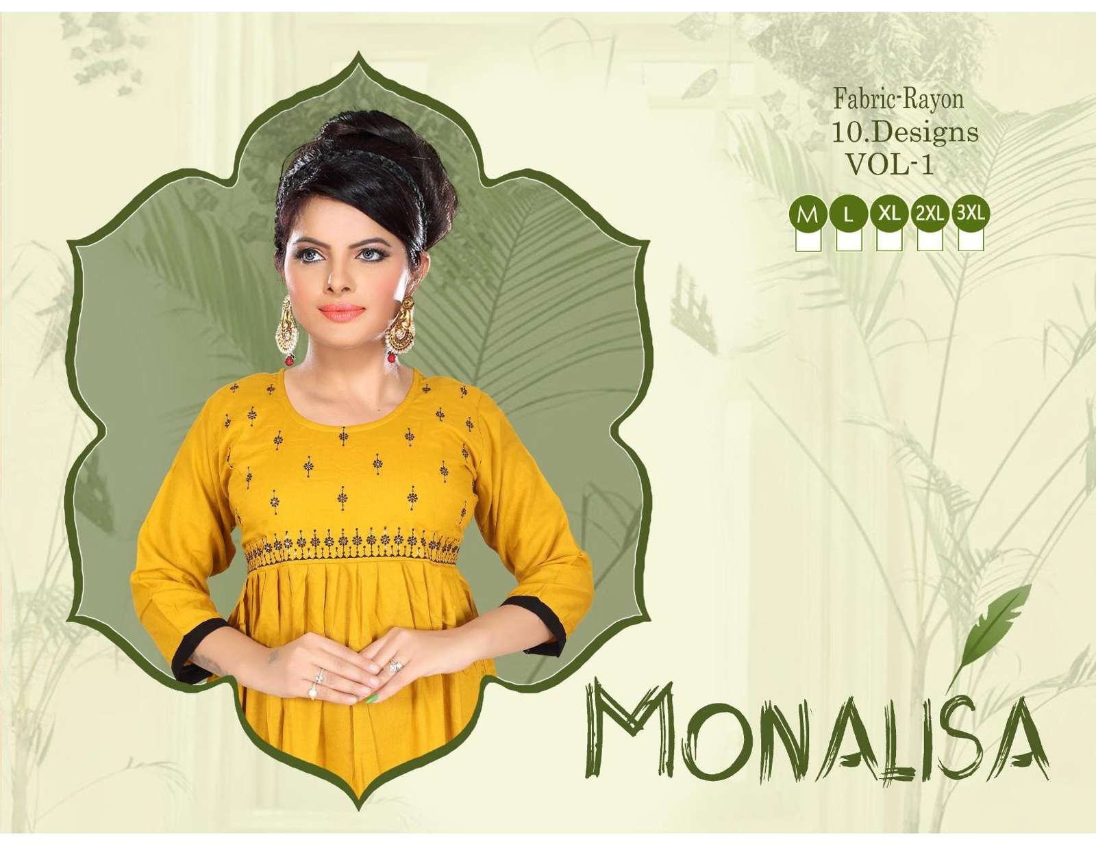 MONALISA BY ASLIWHOLESALE 01 TO 10 SERIES RAYON PRINT KURTIS