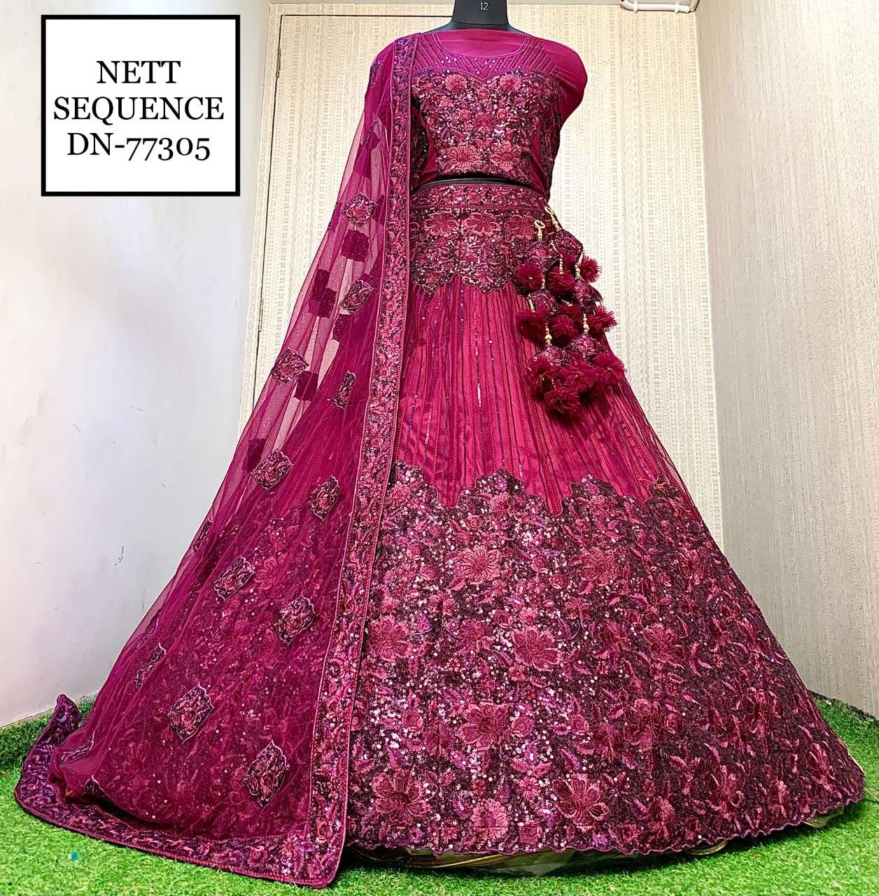 PARVATI BRIDAL BY ASLIWHOLESALE DESIGNER HEAVY WORK BROIDAL LEHENGAS