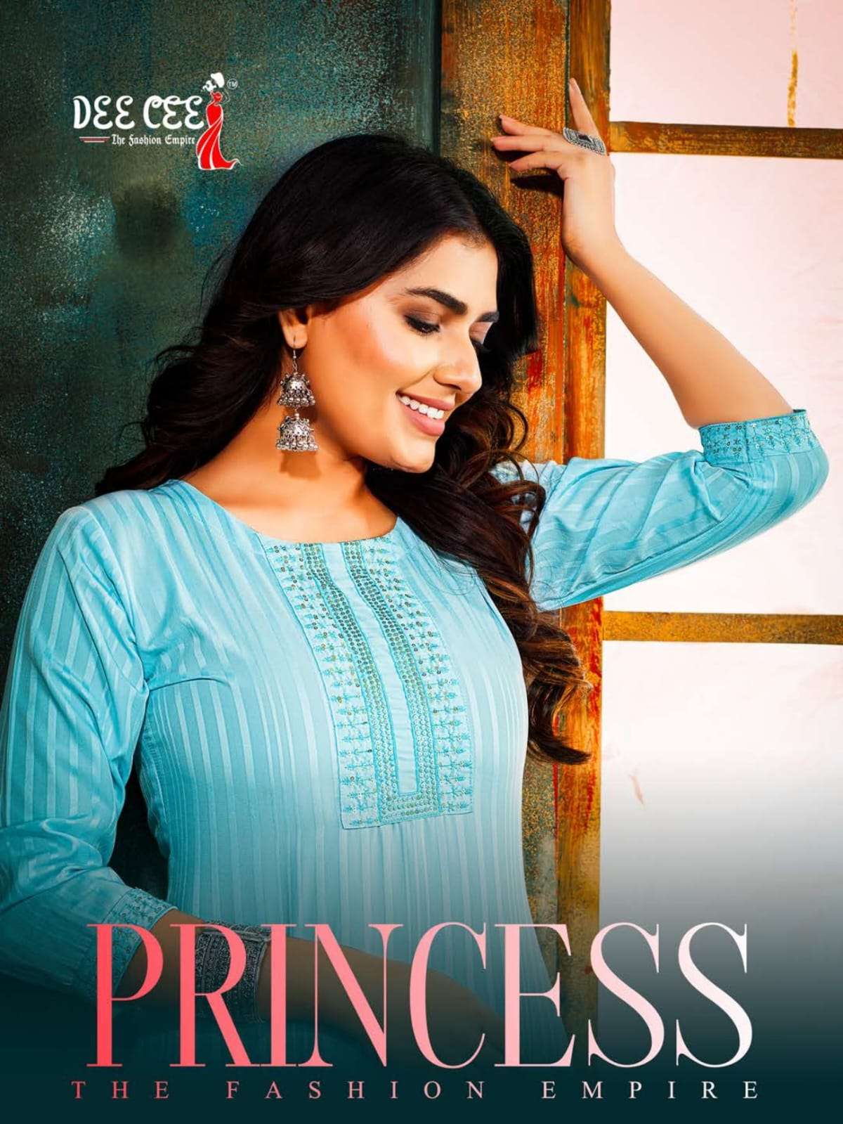 PRINCESS BY DEE CEE 1001 TO 1006 SERIES HEAVY DOBBY EMBROIDERY KURTIS