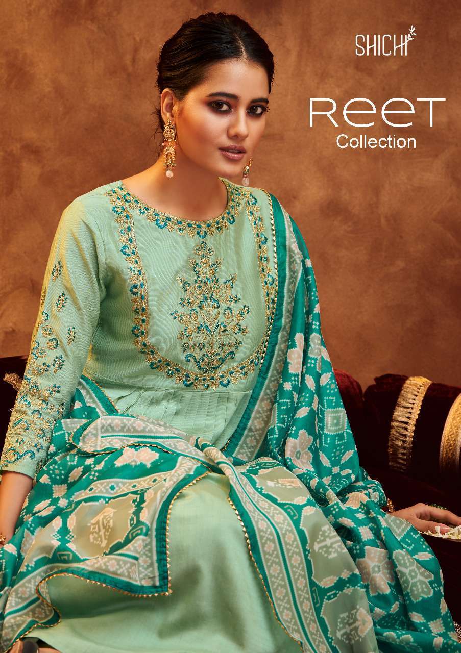 REET BY SHICHI 97 TO 102 SERIES VISCOSE SILK WORK STITCHED DRESSES