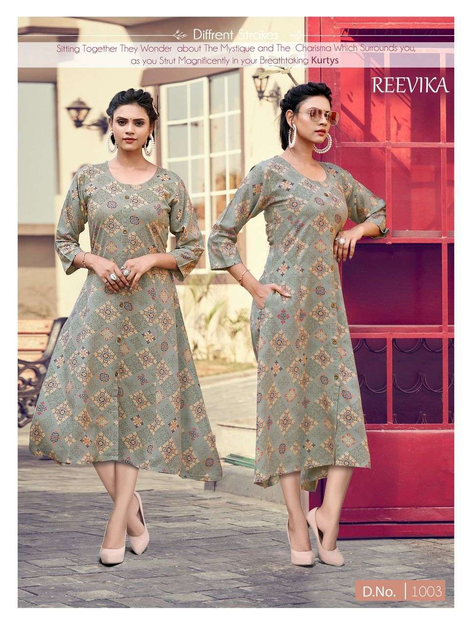 REEVIKA PRINCESS BY ASLIWHOLESALE RAYON PRINT KURTIS