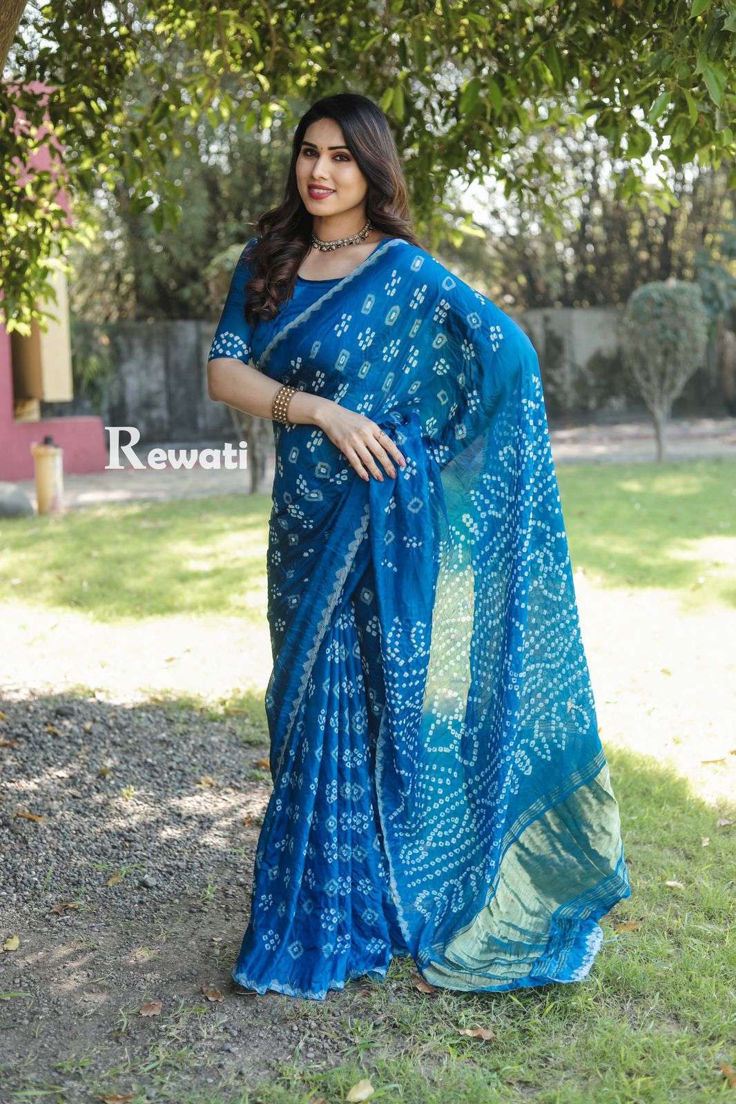 REWATI BY ASLIWHOLESALE DESIGNER PURE BANDHEJ SILK SAREES