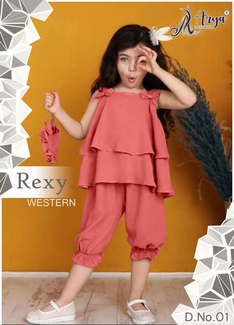 REXY WESTERN BY ARYA DRESS MAKER 01 TO 05 SERIES IMPORTED KIDS TUNICS