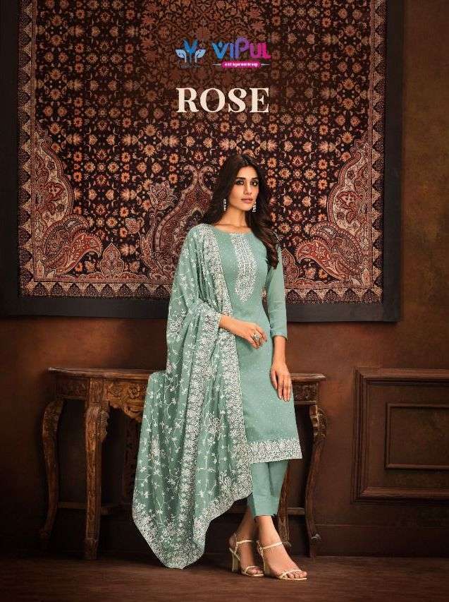 ROSE BY VIPUL 5901 TO 5906 SERIES GEORGETTE SWAROVSKI WORK DRESSES