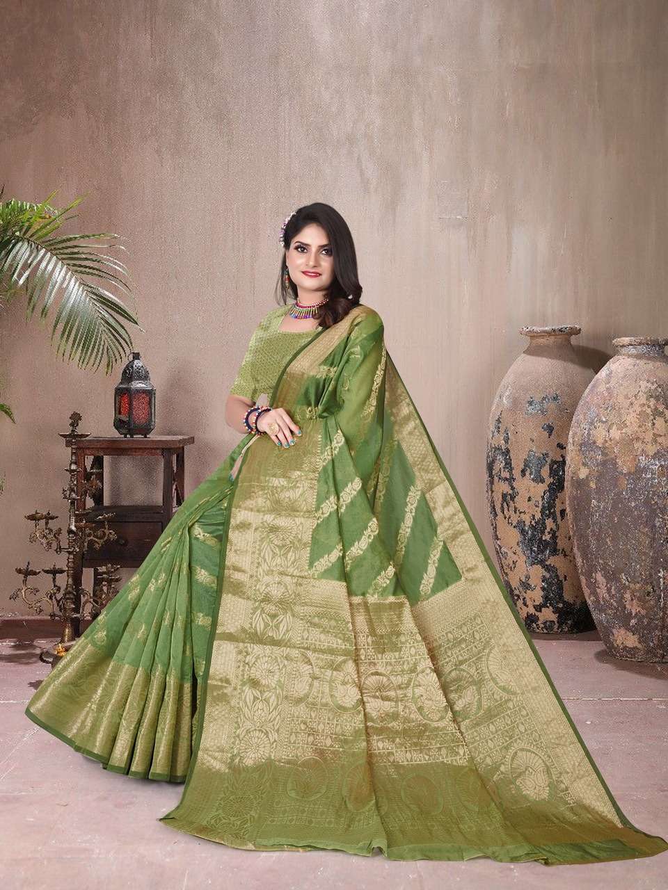 RUHIKA BY ASLIWHOLESALE PURE ORGANZA SILK SAREES