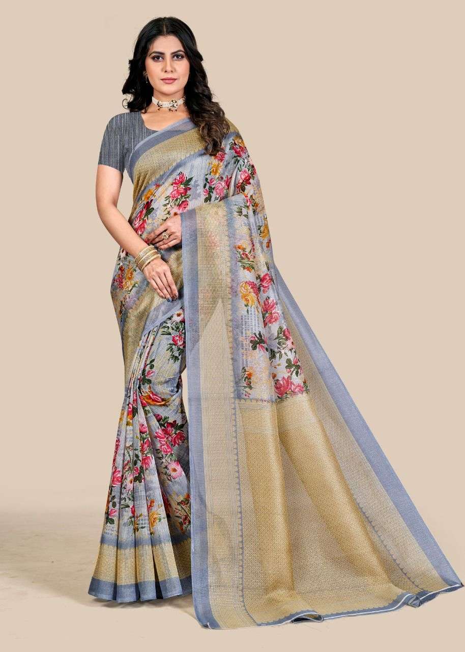 RUTVA VOL-1 BY ASLIWHOLESALE DESIGNER BHAGALPURI SILK SAREES