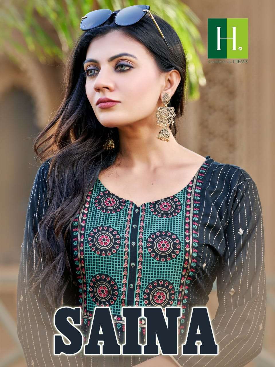 SAINA BY H DOT 1001 TO 1010 SERIES RAYON WORK GOWNS