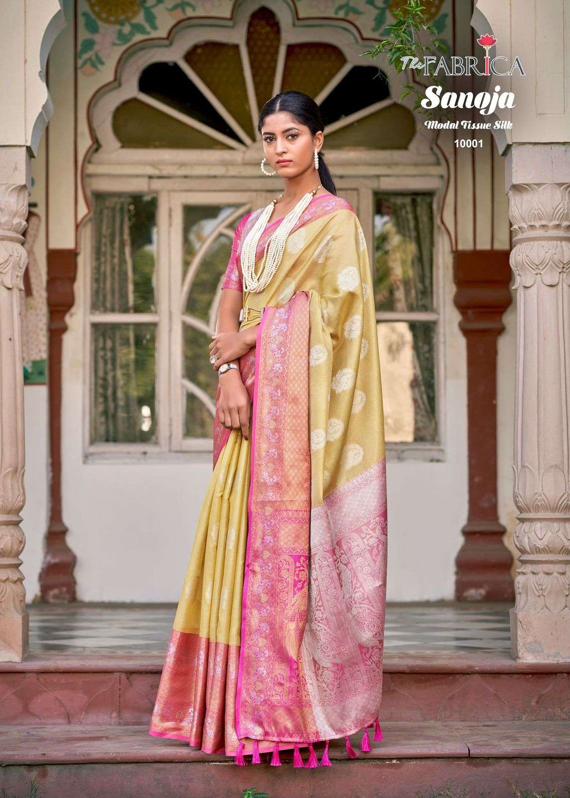 SANOJA BY THE FABRICA 10001 TO 10011 SERIES MODAL TISUE SILK SAREES