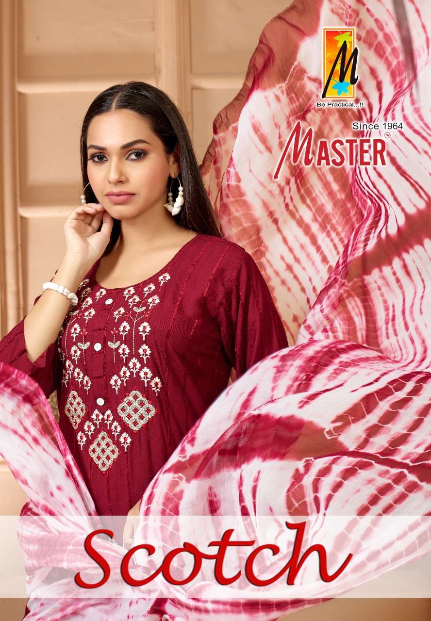 SCOTCH BY MASTER 01 TO 08 SERIES RAYON STITCHED DRESSES