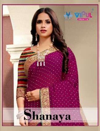 SHANAYA BY VIPUL 52908 TO 52908-G SERIES DESIGNER FANCY SAREES