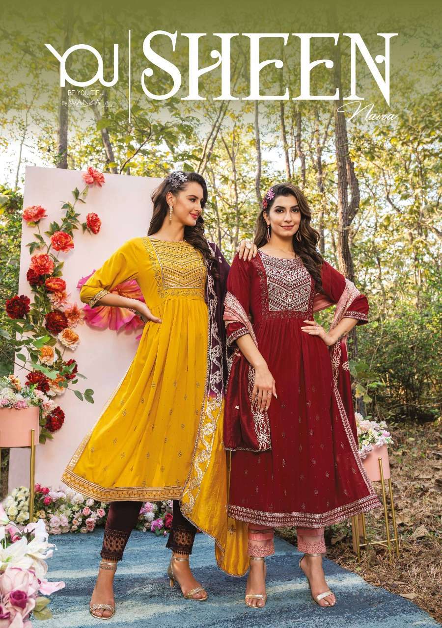 SHEEN BY YOU 101 TO 106 SERIES VISCOSE EMBROIDERY STITCHED DRESSES