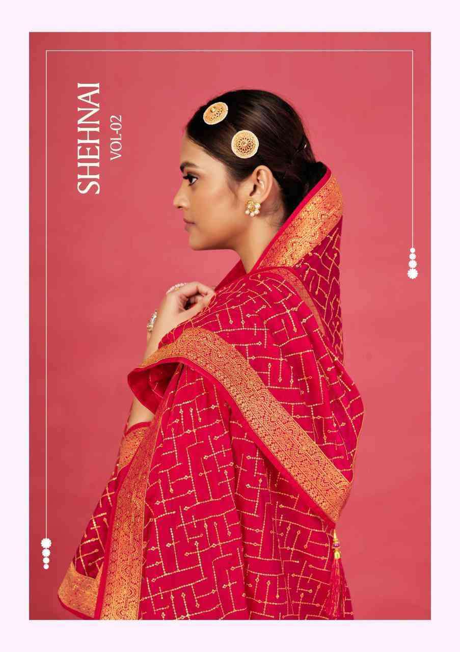 SHEHNAI VOL-2 BY SARGAM PRINTS 334-001 TO 334-006 SERIES DOLA JACQUARD DRESSES