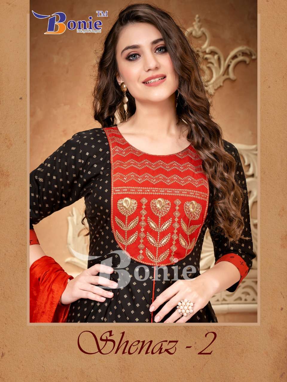 SHENAZ VOL-2 BY BONIE 2001 TO 2006 SERIES RAYON WORK STITCHED DRESSES